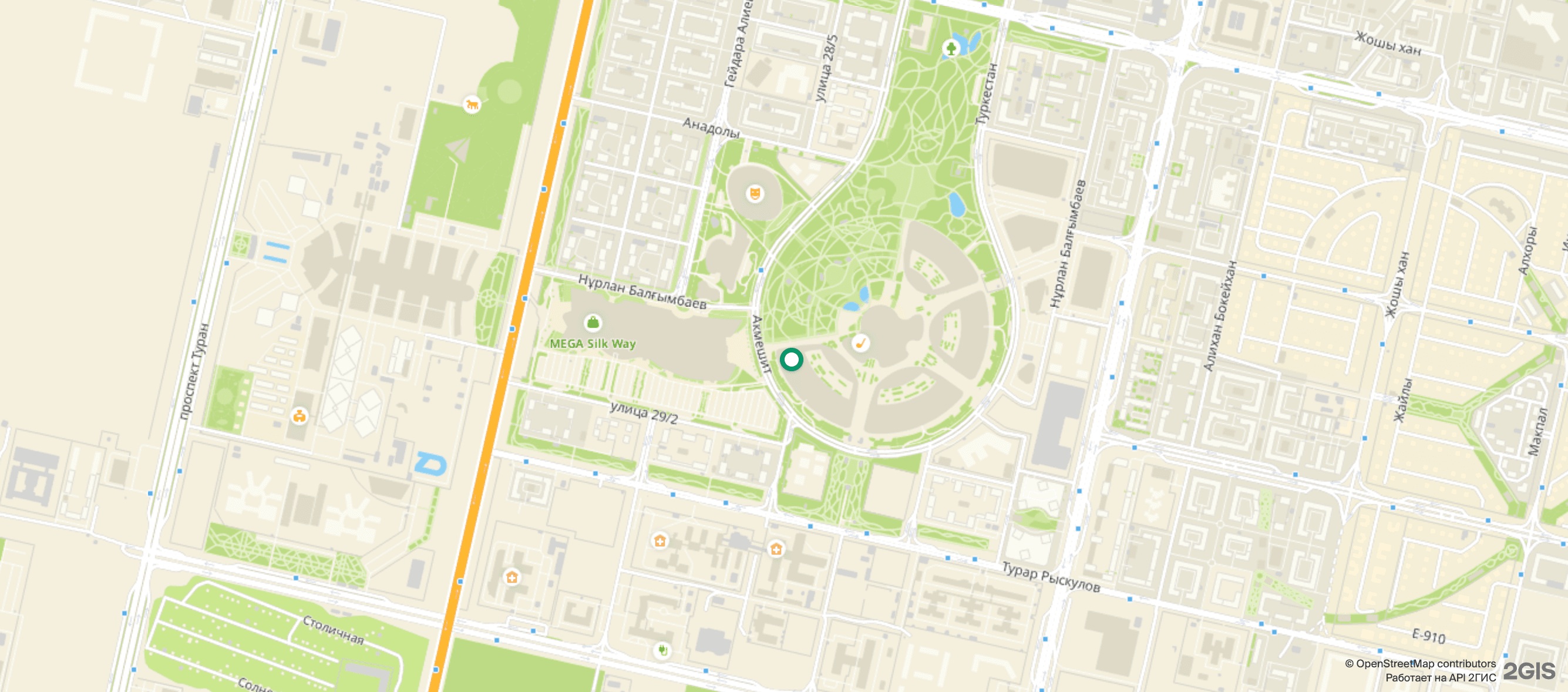 SukukApp office location map — Astana, Mangilik El 55/23